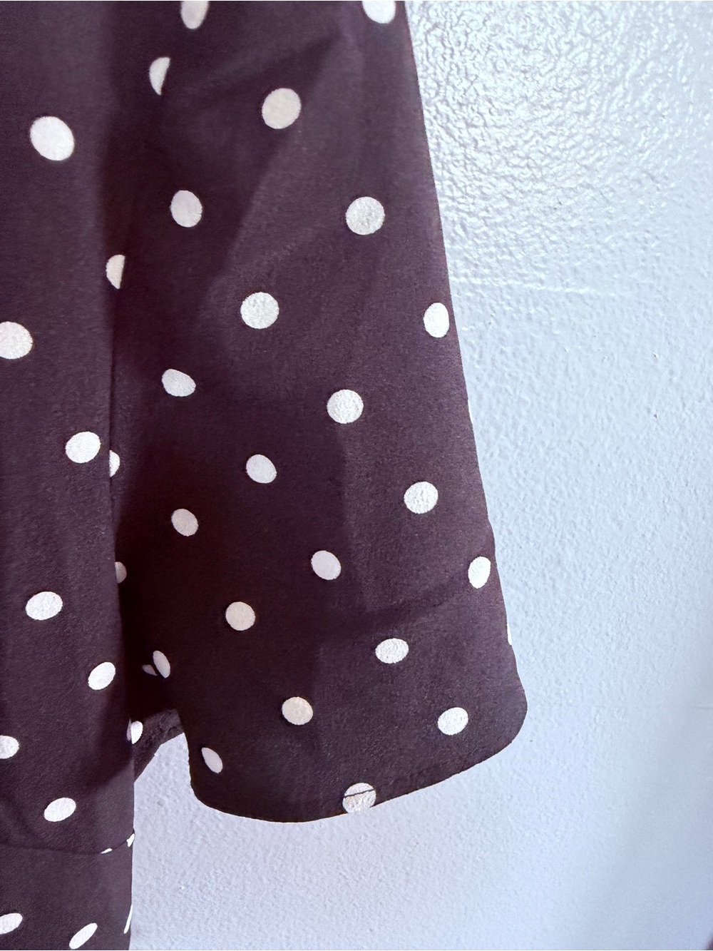 Banana Republic Brown Polka Dot Wrap Dress - Picture 6 of 10